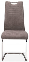 Chaise De Salle A Manger En Tissu Gris (ensemble De 2)