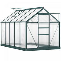 Outsunny 10.2' X 6.3' X 6.6' Entree Jardin Serre Polycarbonate Panneaux Plantes Fleur Croissance Abr