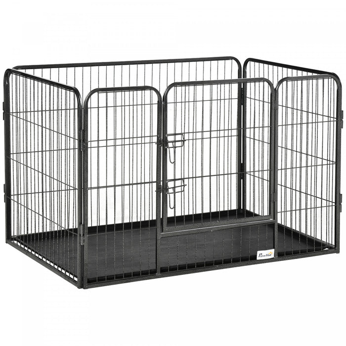 Parc pour Chien a 4 Panneaux, 71 cm de Haut, Enclos pour Chiots, Ideal pour le Jardin