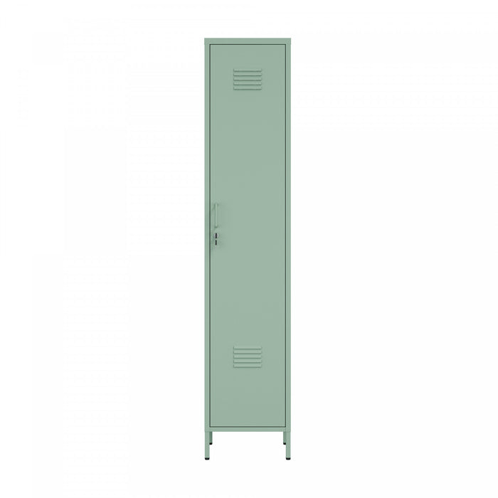 Armoire de rangement moderne Naomi 15\" en metal, vert sauge
