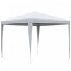 Outsunny Tonnelle De Tente De Fete Portable 9' X 9' Avec Pieds, Blanc