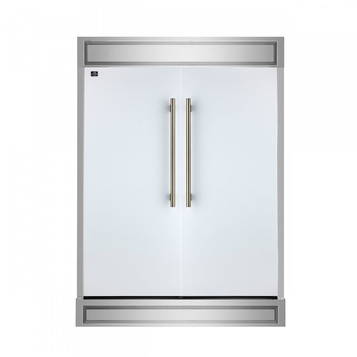 Refrigerateur/congelateur convertible Maderno de 60 po, blanc, 27,2 pi³ – FFFFD1722-60MG-WHT