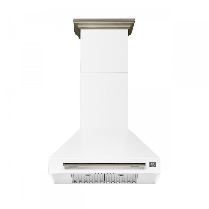 Hotte de cuisiniere murale Aria de 30 po, blanc-FRHWM5095-30WHT