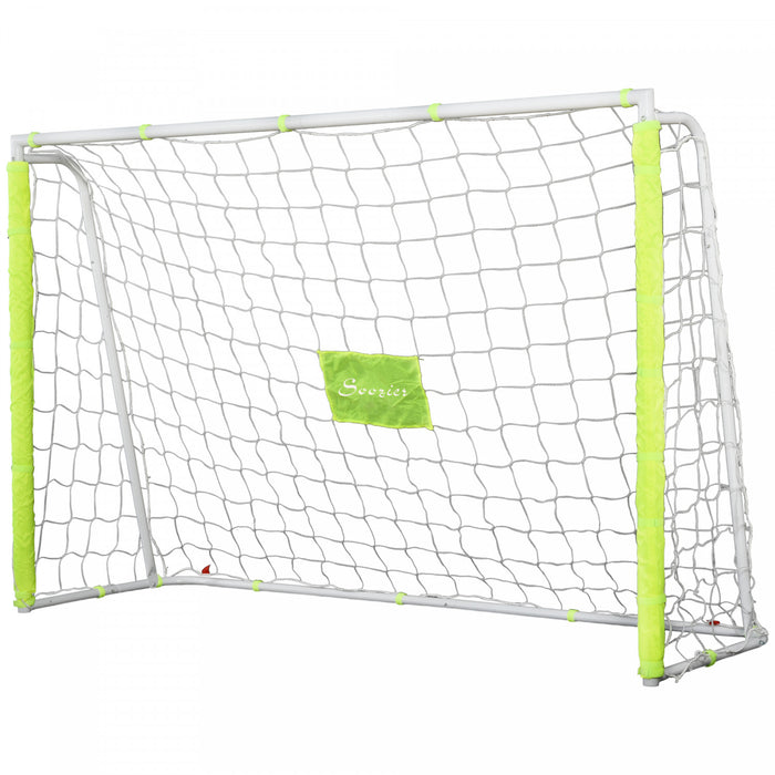 Soozier Filet De But De Football 6 Pi X 4 Pi Avec Cadre En Metal, Jaune