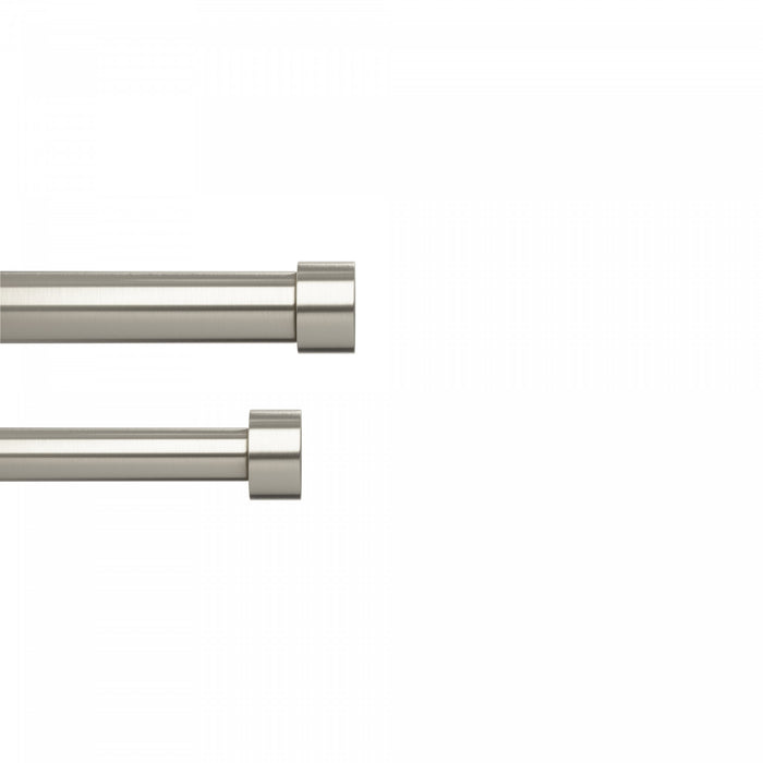  Tringle à rideaux extensible double Cappa de Umbra acier nickel de 1 po - 36 po à 66 po