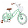 Prorider 14\" Velo Pour Enfants Avec Roues D'entrainement Amovibles Et Panier Pour 3-5 Ans Vert