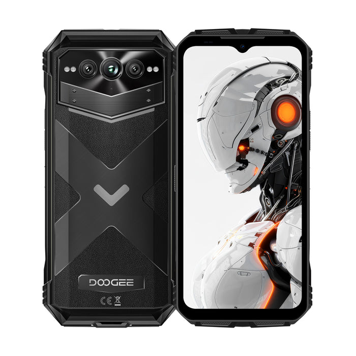Doogee V Max Pro 5g Telephone Robuste Appareil Photo 108mp Batterie 22 000mah Stockage 512gb Ecran Fhd+ 120hz Noir