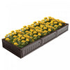 Cloture De Jardin, Bordures Pour Jardin Avec Fond Ouvert, Cloture De Jardin Plastique Avec Connexions Solides Par Charnieres, Configuration Flexible, Pour Jardin, Arriere-cour Et Serre, Avec 8 Panneaux, Marron