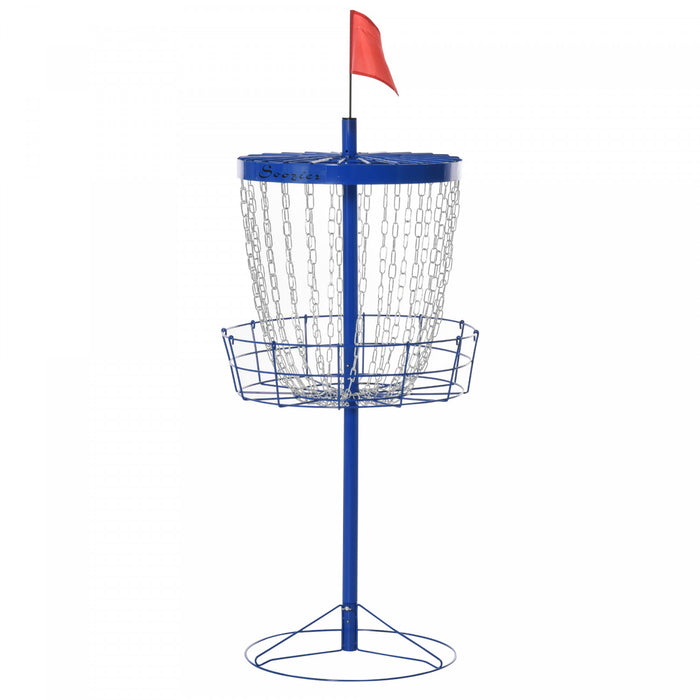 Soozier Panier d'entrainement portable a 24 chaines pour support, bleu
