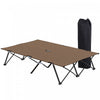 Outsunny Lit De Camp Pliable Pour Deux Personnes Avec Sac De Transport Kaki