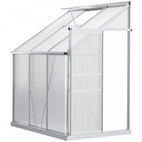 Outsunny Serre En Aluminium De 6' X 4' Avec Event De Toit Reglable, Clair