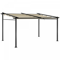 Outsunny - Pergola Metallique Avec Toit Coulissant - Auvent De Pergola