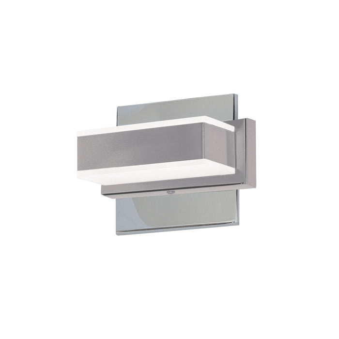 Lumière de coiffeuse murale Viola de Dainolite avec fini chromé poli et 1 ampoule à DEL