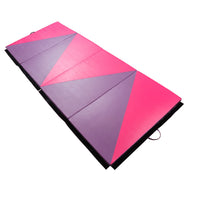 Soozier 4ftx10ftx2inch Tapis De Gymnastique En Cuir Pu, Pliable, Pour Exercices De Yoga, 4 Panneaux