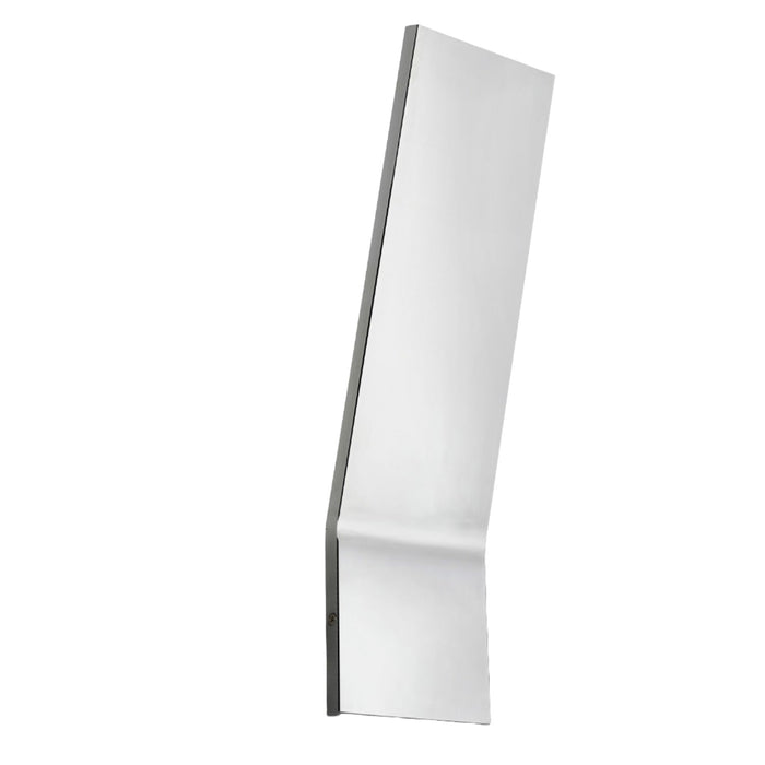 Applique murale Sanja de Dainolite givrée qui diffuse la lumière, avec fini chromé poli et ampoule à DEL de 20 W
