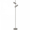 Lampe à pied Constance de Dainolite en acrylique givré qui diffuse la lumière, avec fini chromé satiné et ampoule de 12 W
