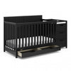 Graco Hadley Lit de bebe convertible 5-en-1 avec table a langer et tiroir - Noir