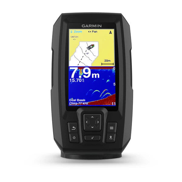 Garmin Striker Plus 4 - Transducteur A Double Faisceau, Sonar Chirp, Gps, Contours Quickdraw, Ecran Lumineux