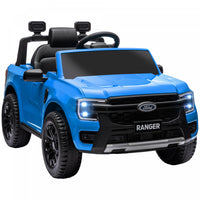 Qaba Ford Ranger 12v Avec Rangement Arriere, Voiture Electrique A Batterie Pour Enfants Avec Telecom