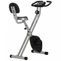 Soozier Velo D'exercice D'entrainement Vertical Pliable Avec 8 Niveaux De Resistance Magnetique Pour