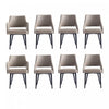 Ensemble de 8 chaises de salle a manger Tremont Modern en taupe
