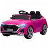 Qaba Audi Q8 Etron Sportback Voiture Electrique Pour Enfants Alimentee Par Batterie 12 V Avec Telecommande, Suspension A Ressort, Phares, Klaxon Musical, Pour 3 A 6 Ans, Rose