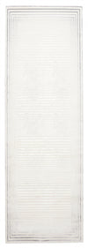 Tapis de Couloir Contemporain/Moderne Ramona 2'8\" x 8'2\" en Gris