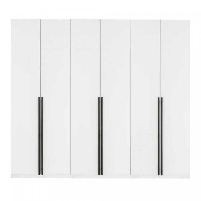 Armoire moderne Lee 32\" en blanc - Ensemble de 3
