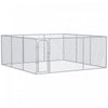 Pawhut Parc Pour Chien D'exterieur 227,7 Pieds Carres, Enclos D'exercice Pour Chiots Avec Cadre En Acier Galvanise, Pour Chiens De Petite Et Moyenne Taille, 15,1' X 15,1' X 6'