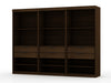 Armoire contemporaine moderne Mulberry 36\" en brun chataigne - Ensemble de 3