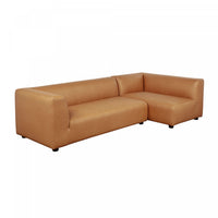 Canape sectionnel moderne contemporain Lukas 2 pieces, 118