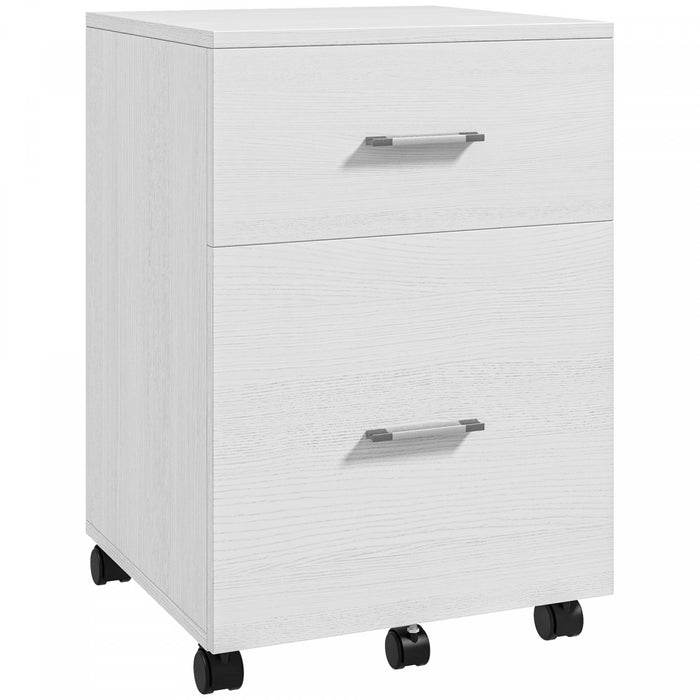 Vinsetto Classeur Pour Dossiers Lettre Ou A4 Avec Roulettes 2 Tiroirs
