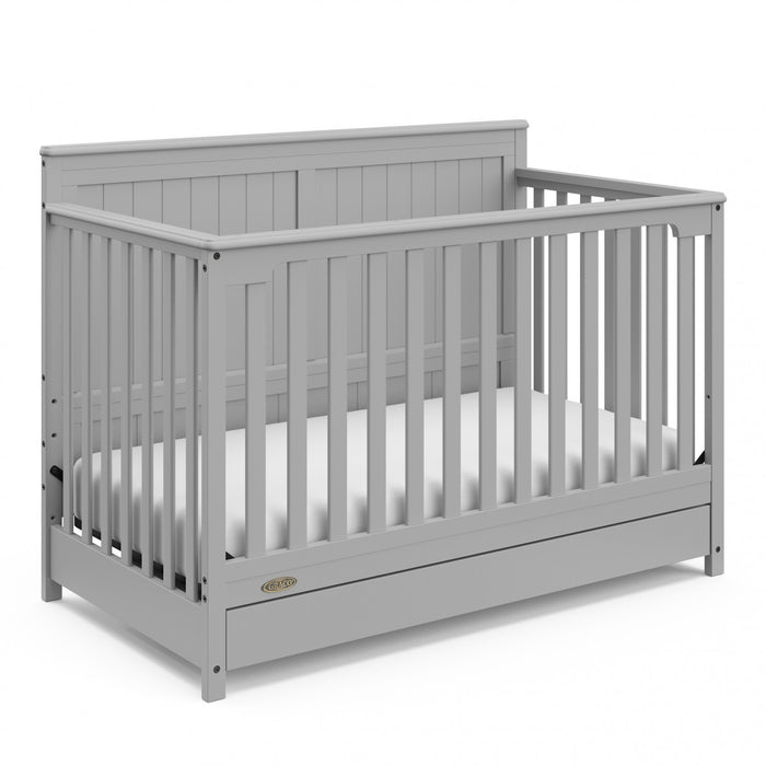 Graco Hadley Lit de bebe convertible 5-en-1 avec tiroir - Gris galet