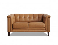  Hydeline Bodie Fauteuil en cuir – Brun