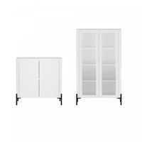  Armoires de rangement modernes Abbey 2 pieces en blanc