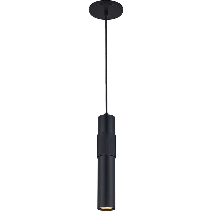 Luminaire suspendu Passwell de Dainolite avec fini noir mat et 1 ampoule
