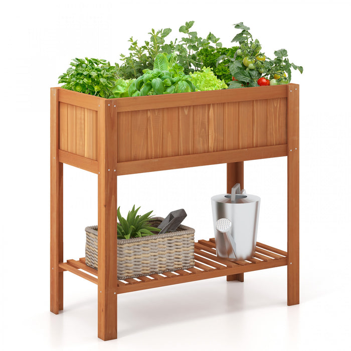 Costway Jardiniere Exterieur Dimension119x57x90 Cm En Bois Potager Sur Pied En Bois Outil Genial En Plein Air
