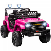 Qaba Voiture Electrique 12 V Alimente Par Batterie Pour Enfants Avec Telecommande, Suspension A Ress
