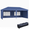 Outsunny Tente D'exterieur Escamotable 10'x20' Avec Sac De Transport, Bleu