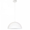 Petit luminaire suspendu Ofelia de Dainolite avec fini blanc mat et 1 ampoule