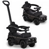 Aosom Poussette Tout-petit Vehicule A Pousser Avec Klaxon Volant Aucune Alimentation Manuel Sous Le Siege Design Sur Noir
