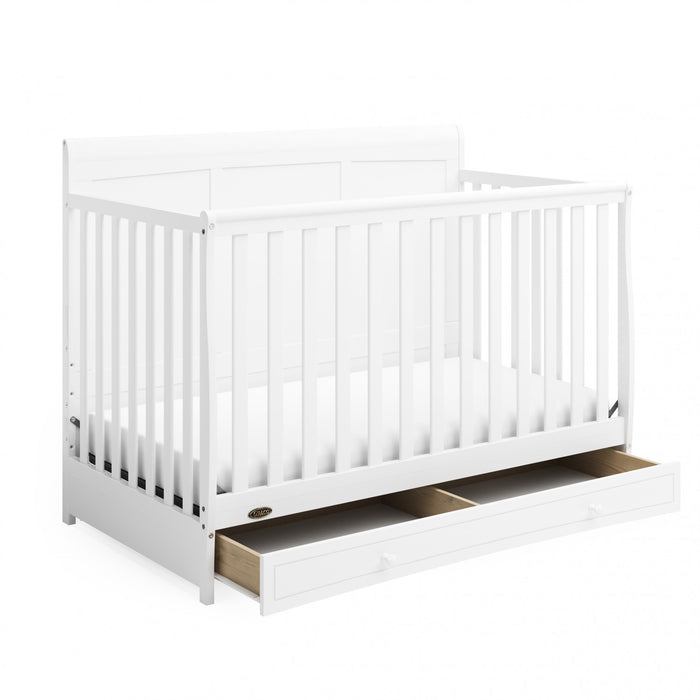 Graco Asheville Lit de bebe convertible 4-en-1 avec tiroir - Blanc