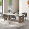 Ethan Ensemble de 4 chaises d’appoint modernes avec assise en velours cotele, pieds inclines et pieds reglables, beige