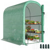 Outsunny Serre Exterieure avec Etageres, vert
