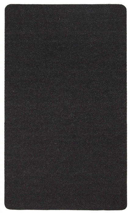 Tapis Interieur/Exterieur Hobnail Moderne 4'0\" x 6'0\" en Noir