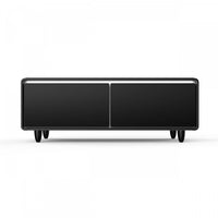 Table basse intelligente Evoluto Tavolo 51 po avec finition en bois – Double zone – FCTFR7006-51WD