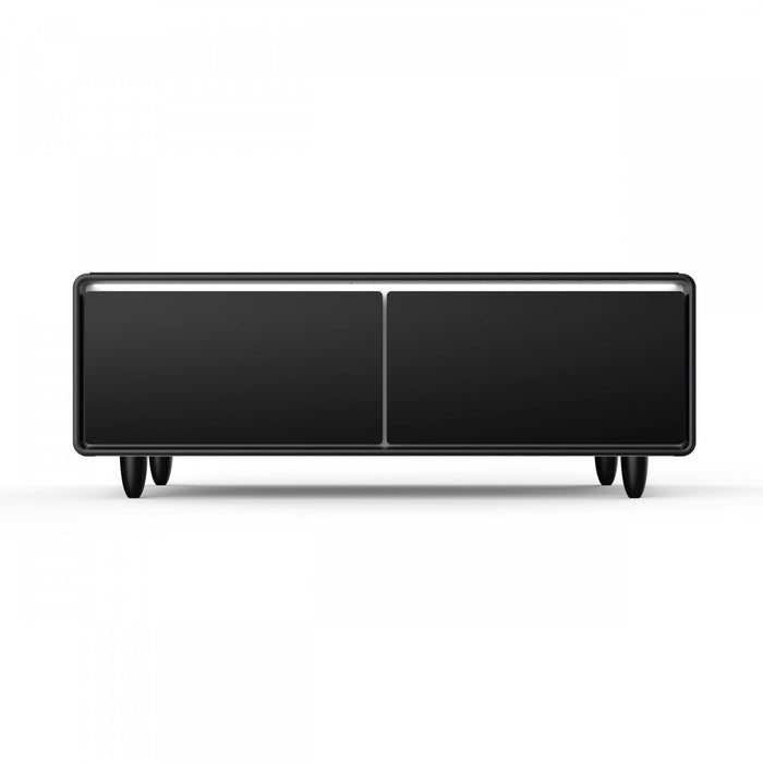 Table basse intelligente Evoluto Tavolo 51 po avec finition en bois – Double zone – FCTFR7006-51WD