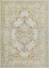 Tapis Traditionnel Esme 6'7\" x 9'6\" en Ivoire