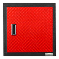 Armoire murale GearBox de série Premier de 24 po de Gladiator - bande de roulement rouge