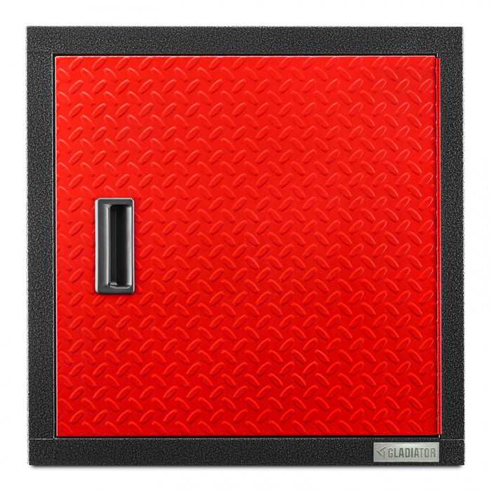 Armoire murale GearBox de série Premier de 24 po de Gladiator - bande de roulement rouge